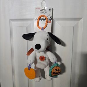 Nwt Peanuts Snoopy Vampire Halloween Activity Crinkle Teether Toy